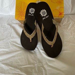 Yellow Box Flip Flop Sandals